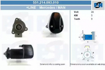 CV PSH 551214093010 -  Стартер